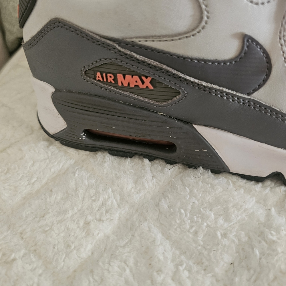 Nike Air Max Gray and Orange Sneakers - Picture 5 of 8